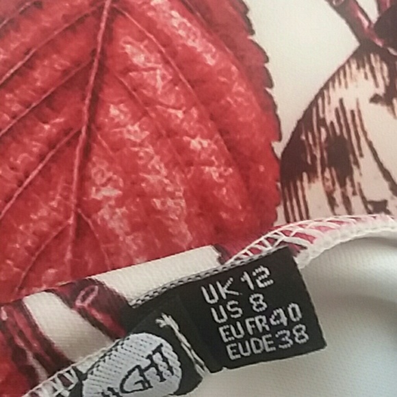 NWT Fall Leaves Off Shoulder Dress US Size Small - Picture 2 of 7